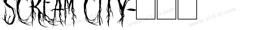 scream city字体转换
